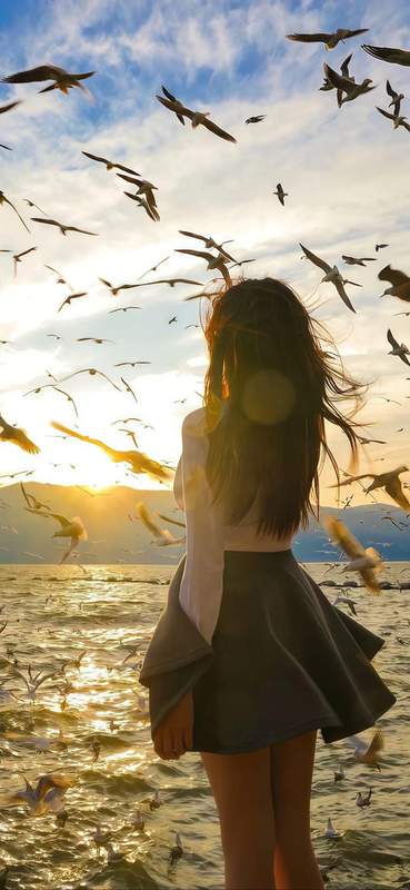 倾城BM风柔情性感妞街头种草美女壁纸今天是甜妹第33张