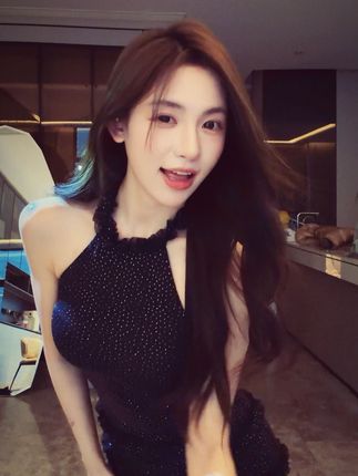 甜美馥郁无水印夜景KOL一手美大宝?什么舔狗，哥哥说了，我这是犬系女孩第60张