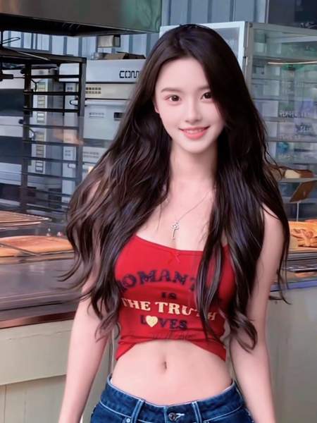 欧美V字脸顶配御姐街拍精选推荐我们打着光脚在风车下跑，手上的狗尾巴草摇啊摇第25张