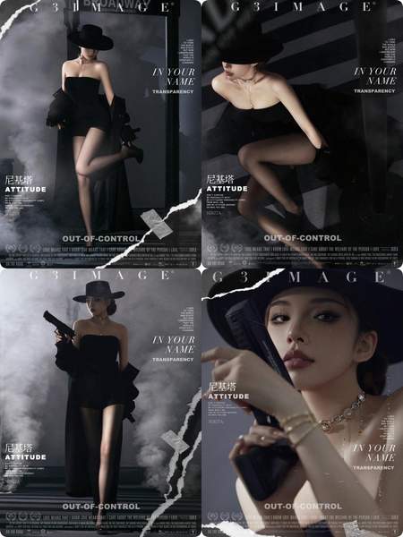 国宝级学院娇柔随拍颜值女神速览9组黑色少女系2024少女必拍风格。第12张