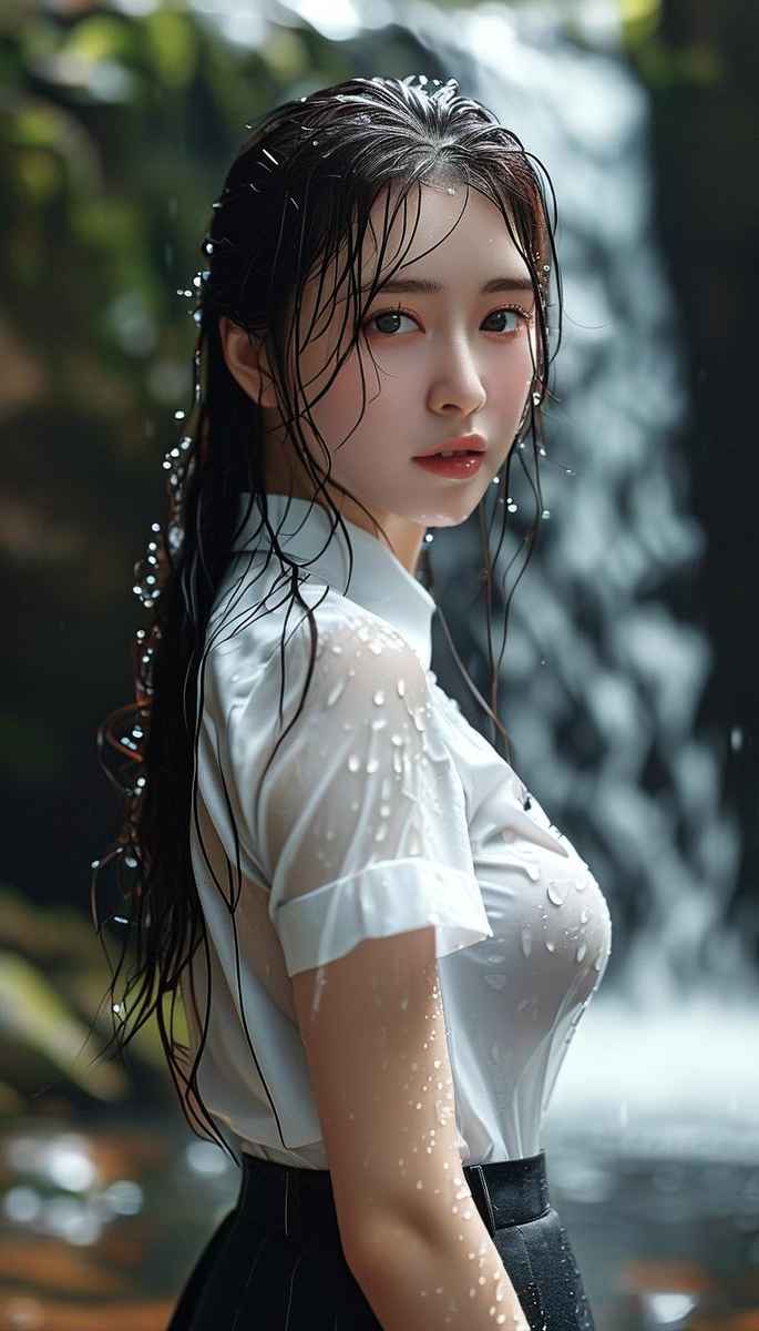 邻家巴掌脸正妹雨天一览JK制服美女第7张